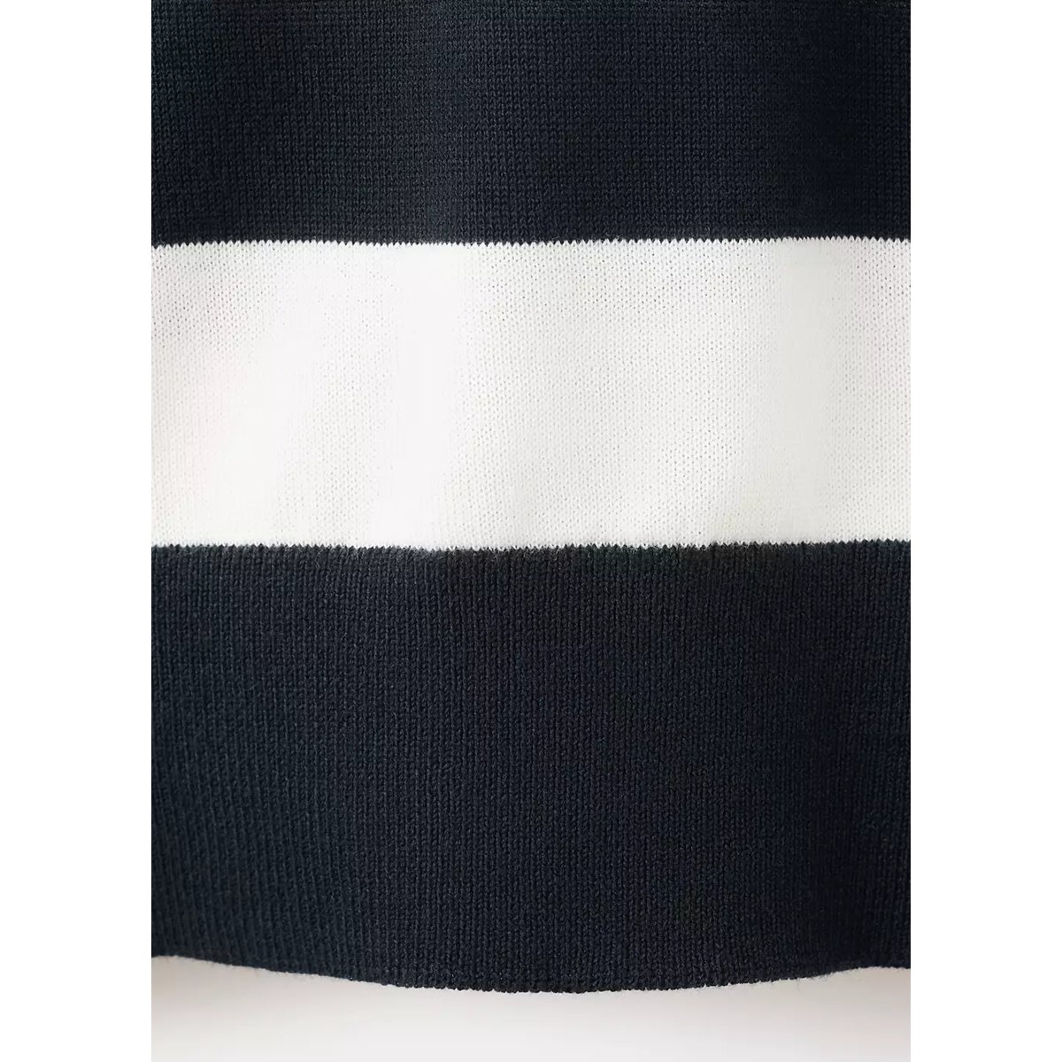 Pull polo maille fine 100 % coton bleu marine, MANGO MAN
