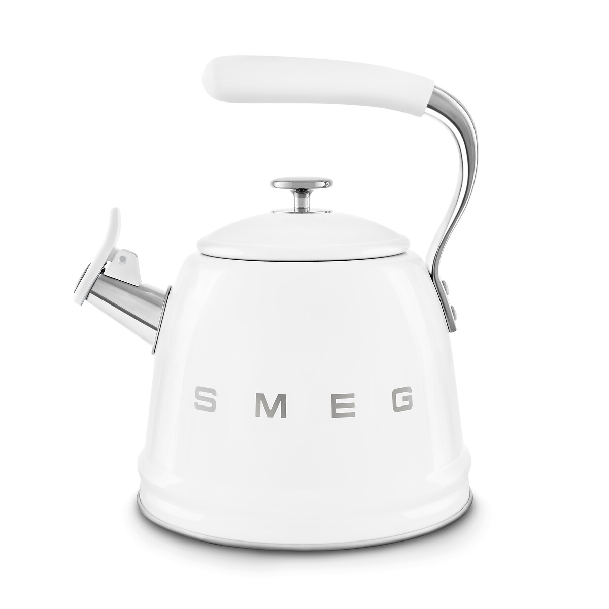 Chaleira com apito 2,3 Lts, Anni 50, SMEG branco, SMEG