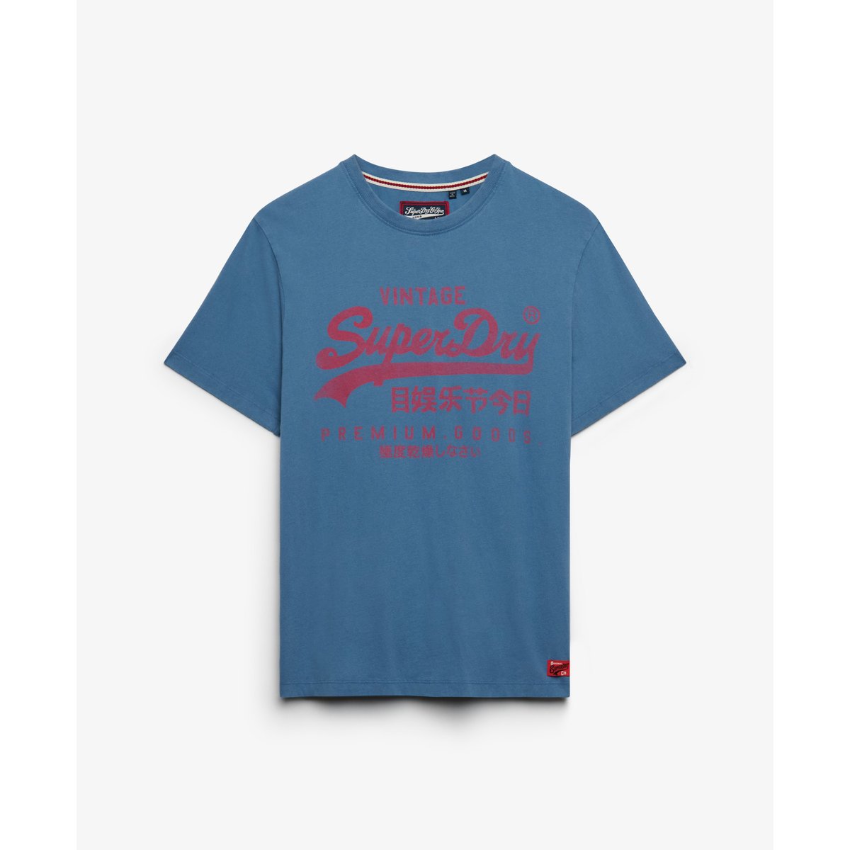 T-shirt Vintage Logo Classique bleu de saxe, SUPERDRY