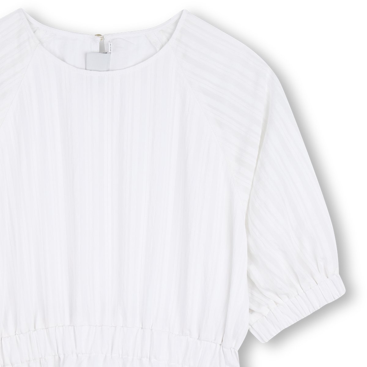 Robe taille élastiquée blanc, BOSS KIDSWEAR