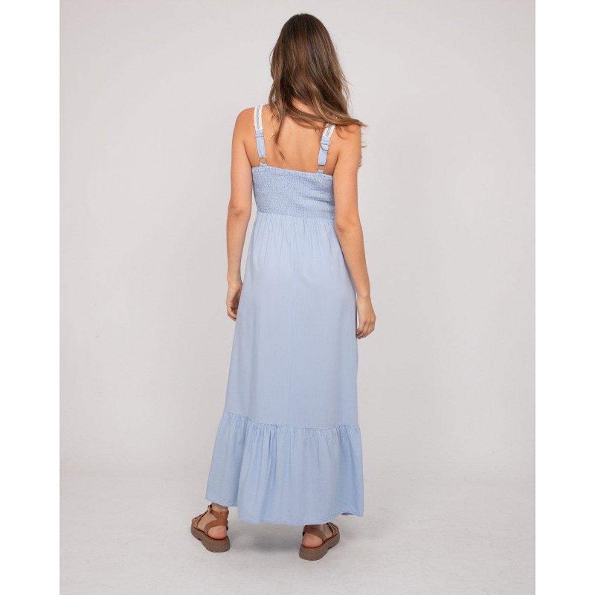 Robe Longue Bohème Igenie bleu, DONA LISA
