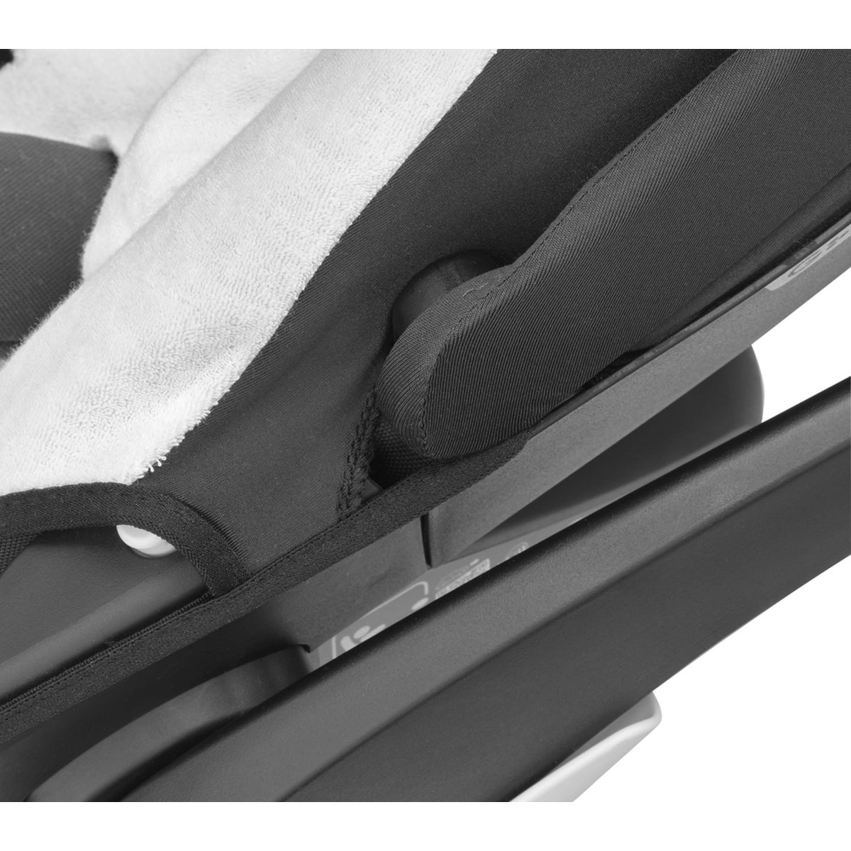 Housse pour siège-auto en coton bio Pebble 360 Pro / Pebble 360 blanc naturel, MAXI COSI