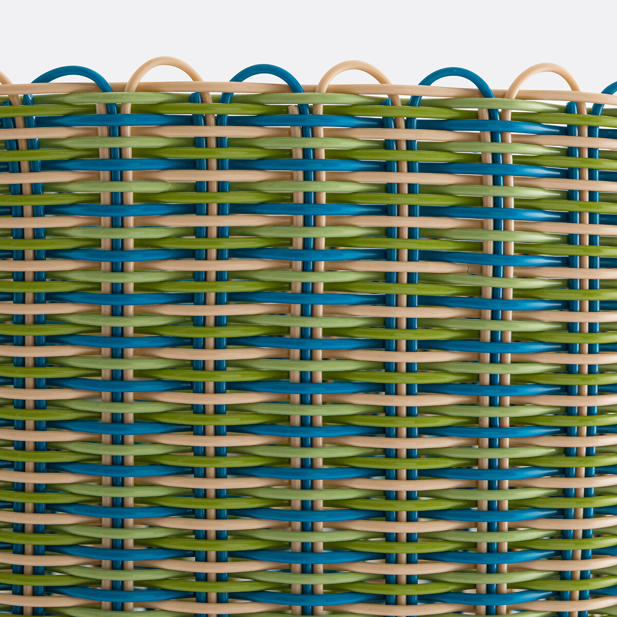 Panier tressé en scoubidou, Myca multicolore, LA REDOUTE INTERIEURS