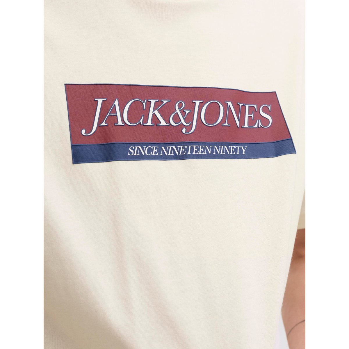 T-Shirt antique white, JACK & JONES