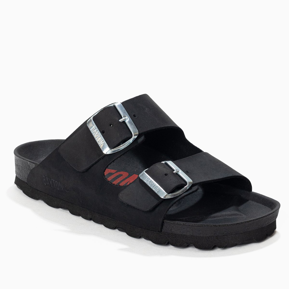 Sandales en cuir ATLAS noir, BAYTON