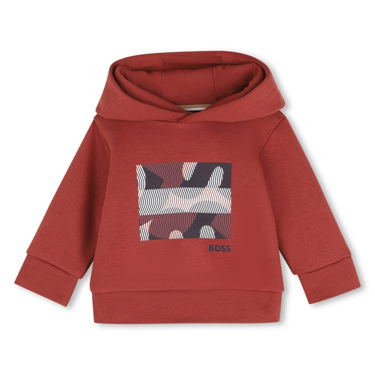 Sweat à capuche rouge, BOSS KIDSWEAR