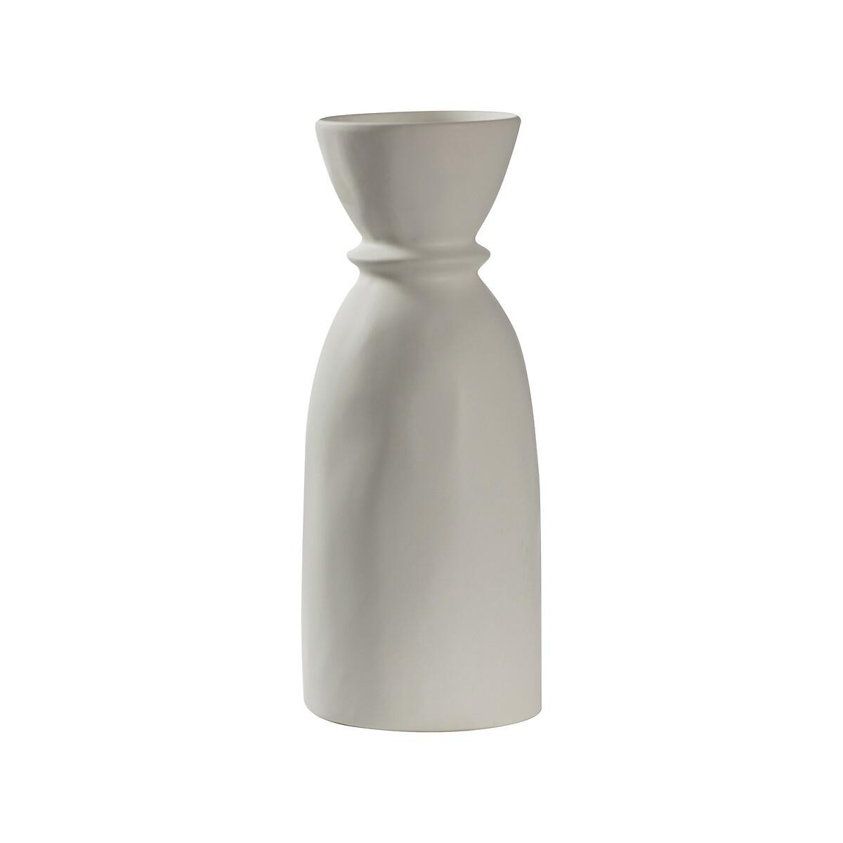 48cm Albin Bottle Stoneware Vase white, ÉDITÉ