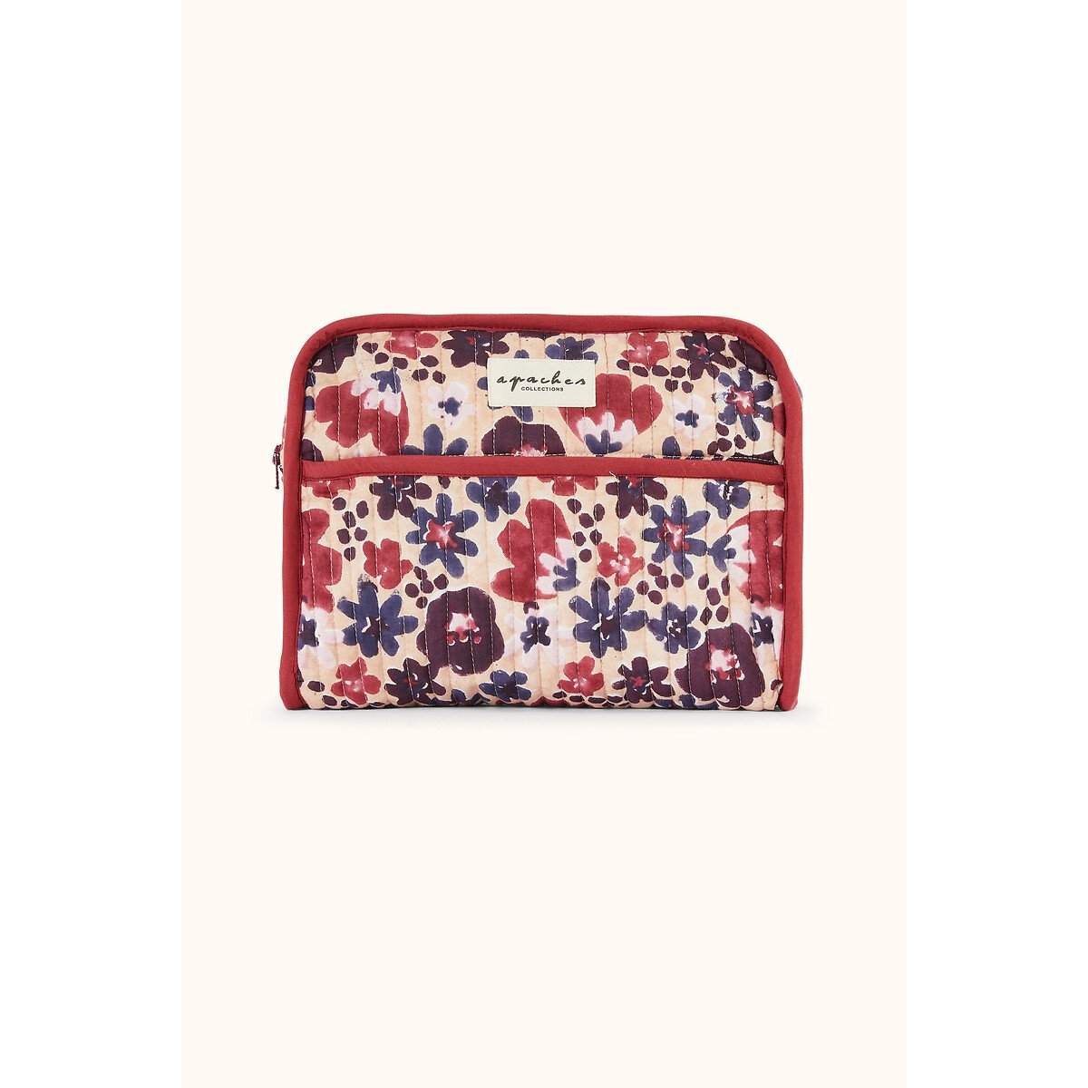 Trousse de toilette en coton, imprimé floral, RAHANA imprimé floral, APACHES COLLECTIONS