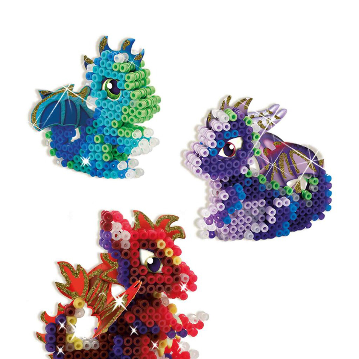 Brinquedo "Missangas - Dragões", SES multicolor, SES