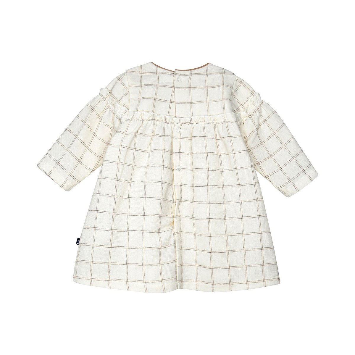 Robe collant soleina tisse teint manches longues beige, SUCRE D'ORGE