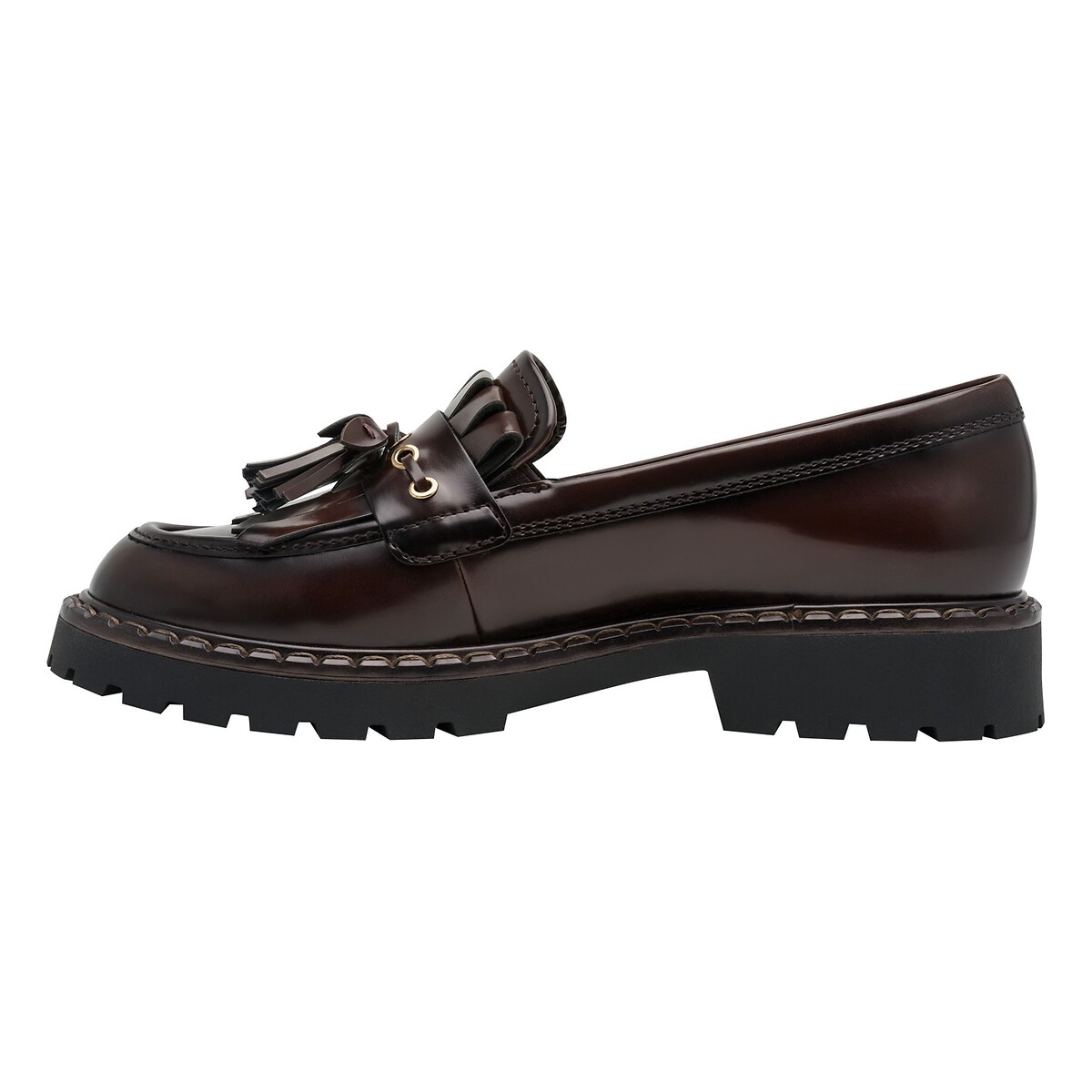 Mocassins à franges marron foncé, TAMARIS