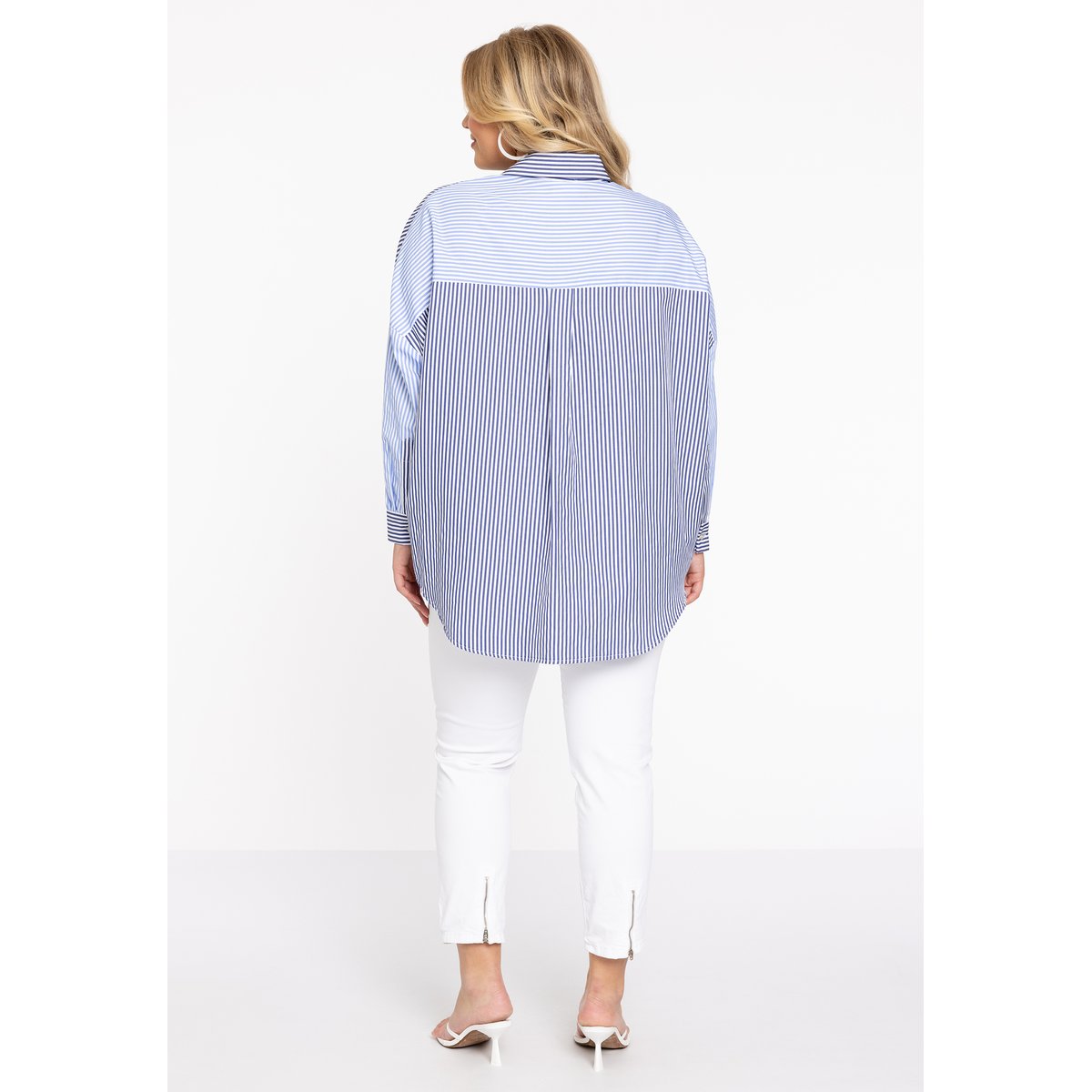 Chemisier avec manches longues bleu, YOEK