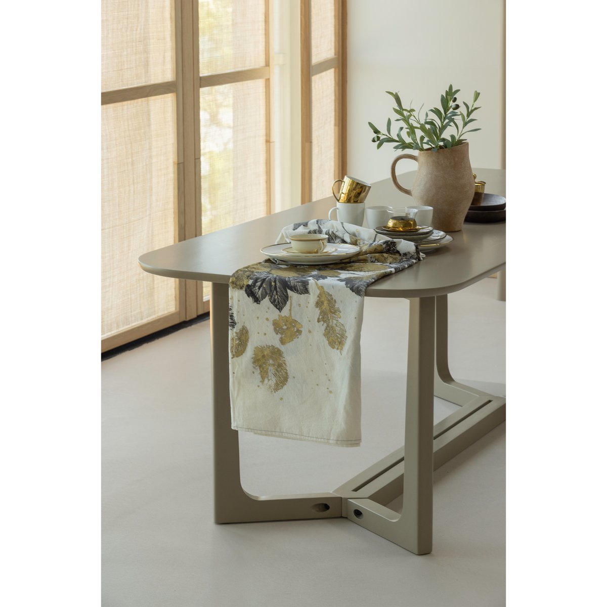 Table à manger en bois de manguier 8 personnes FERION sable, WOOOD