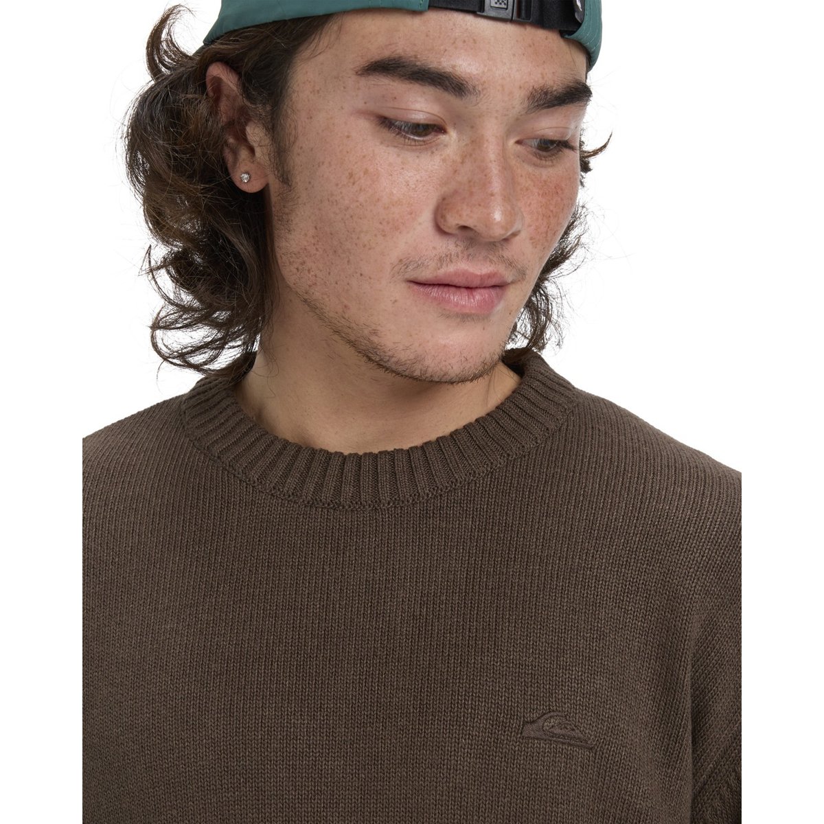 Pull SALT WATER marron chocolate brown, QUIKSILVER
