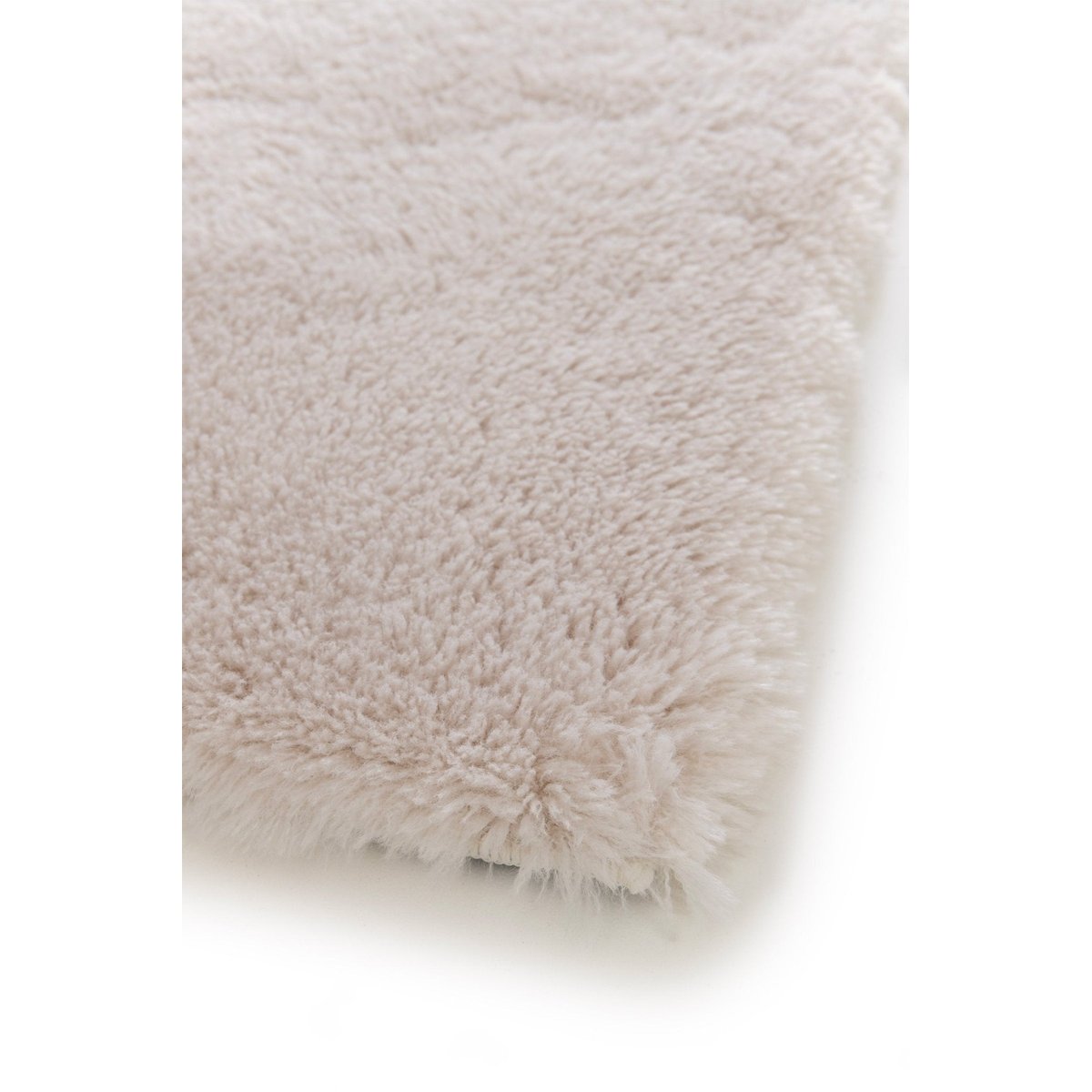 Tapis shaggy ultra-doux effet laine NUKKA beige sable, AFK LIVING