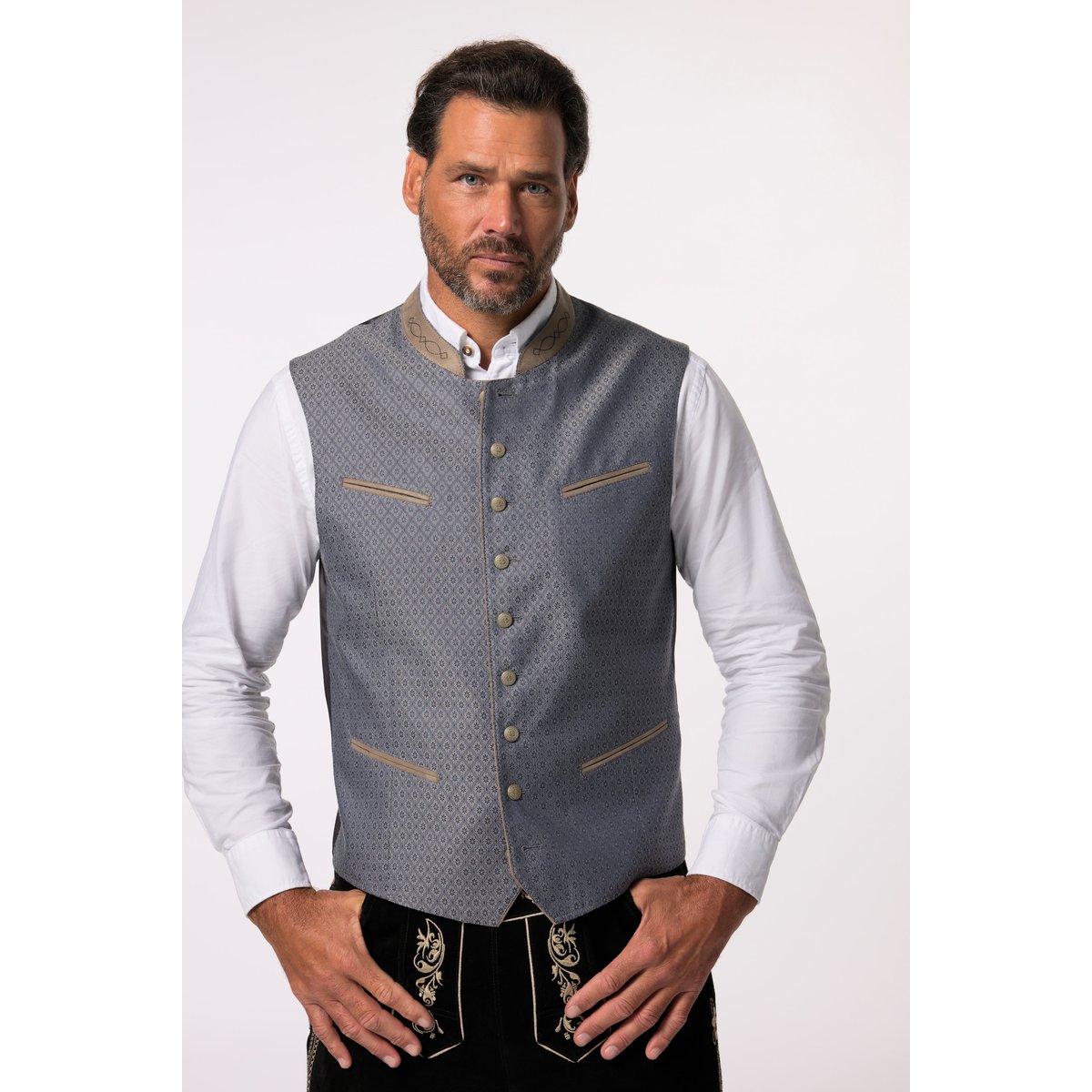Gilet traditionnel bleu marine, JP1880
