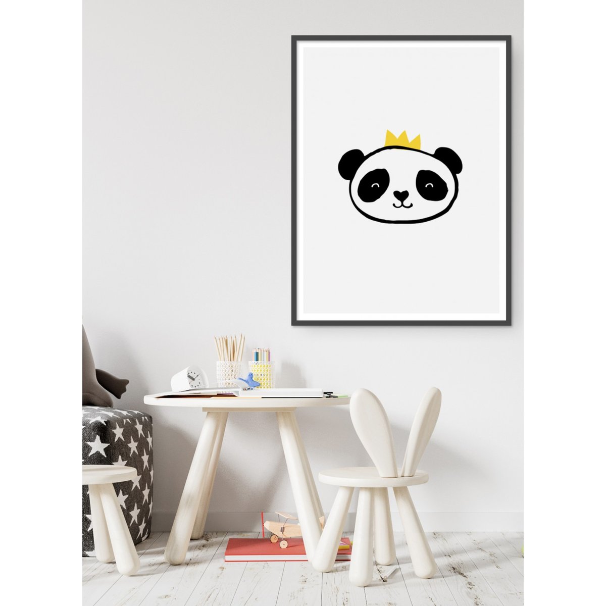 Affiche Panda blanc, L'AFFICHERIE