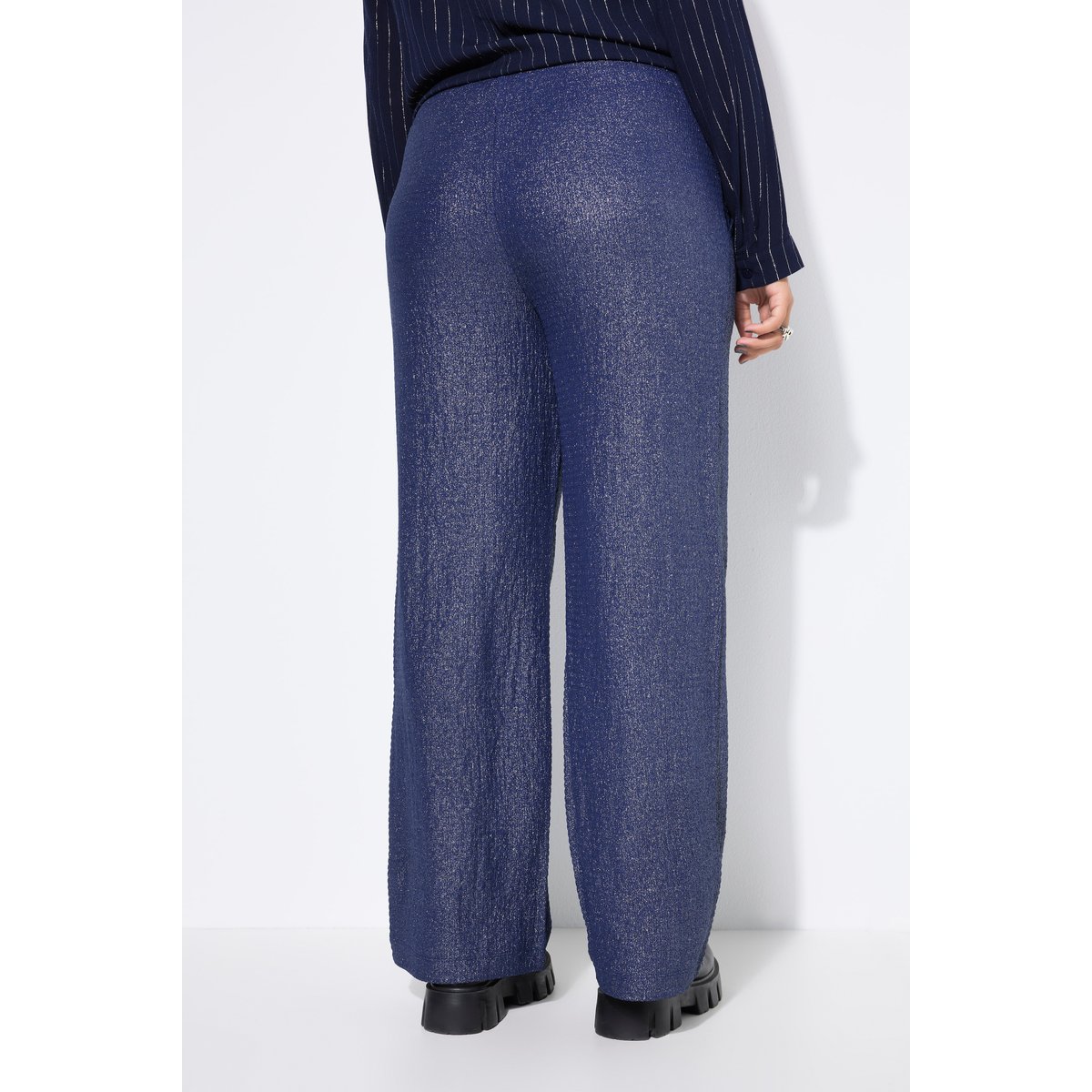 Pantalon coupe Wide Legs marine, STUDIO UNTOLD