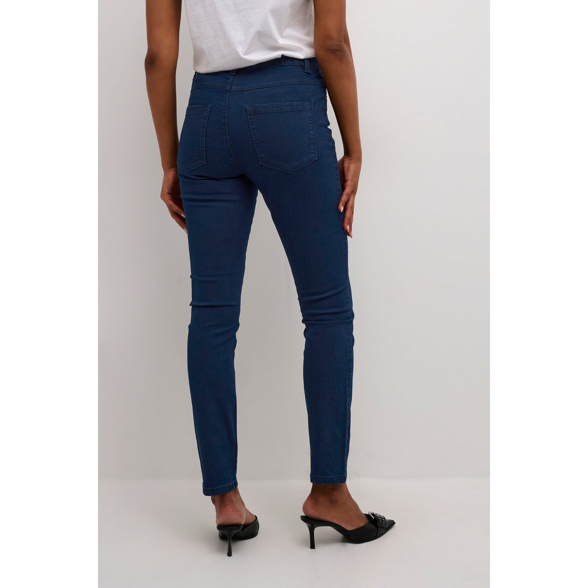 Jeans bleu dark blue denim, KAFFE