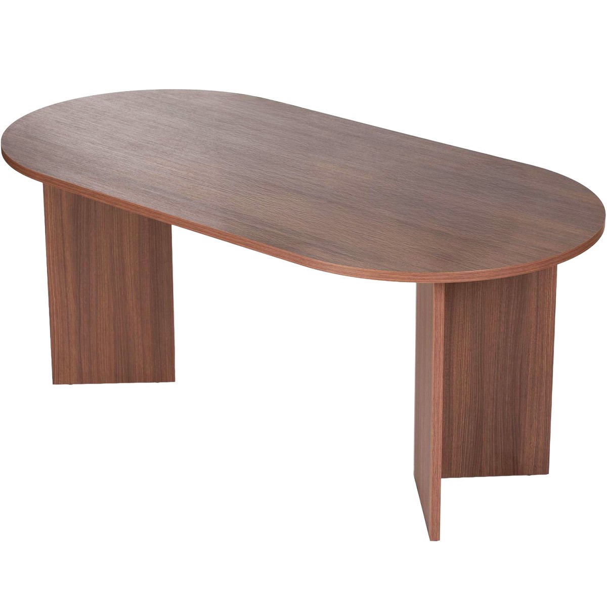 Table à manger ovale 8 pers. - SUNA noyer, HOMIFAB