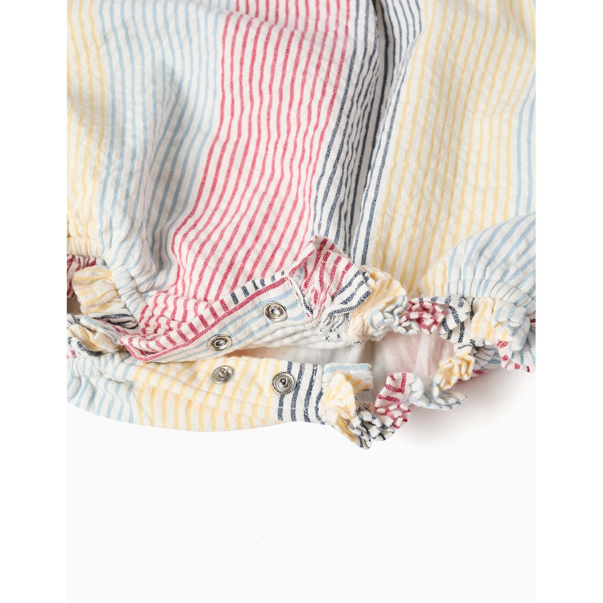 Barboteuse en coton à rayures You&Me rouge, ZIPPY