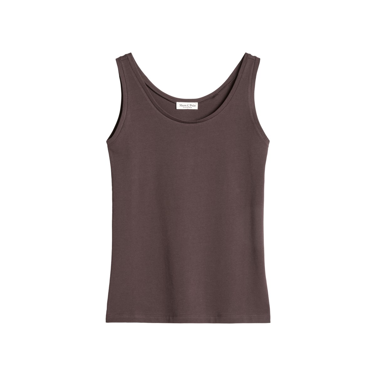 Débardeur slim en jersey simple stretch rouge, MARC O'POLO