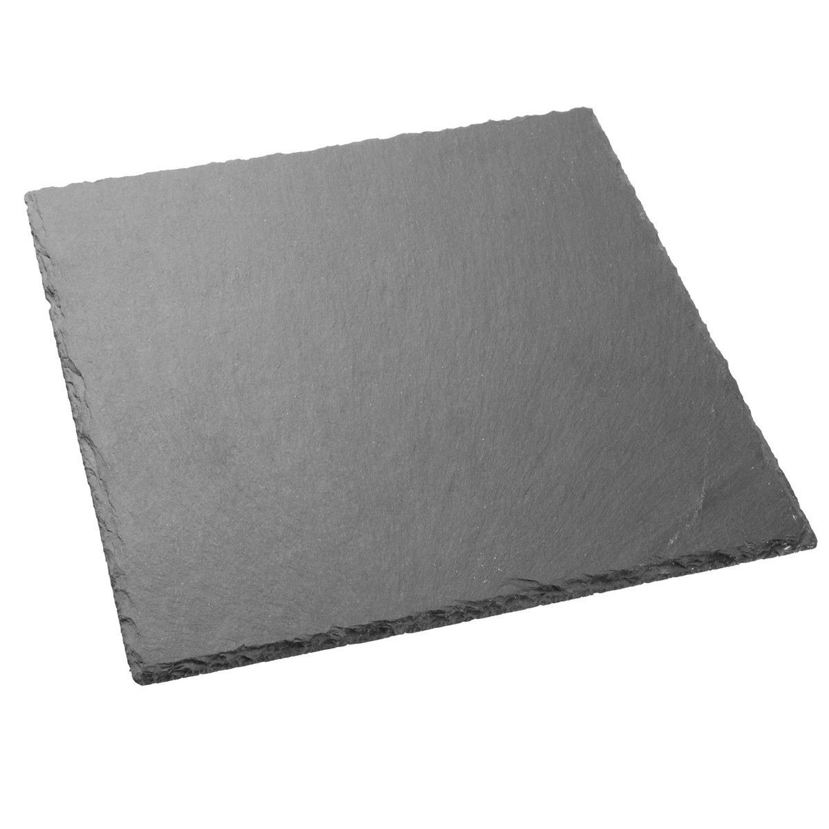 Assiette en ardoise carrée - 20x20cm gris, WADIGA