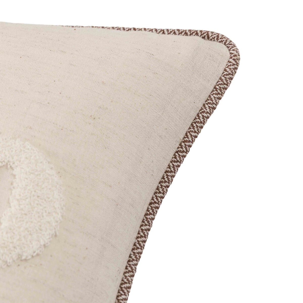 Eco Plush Hohoho Embroidered Cushion natural, ÉDITÉ