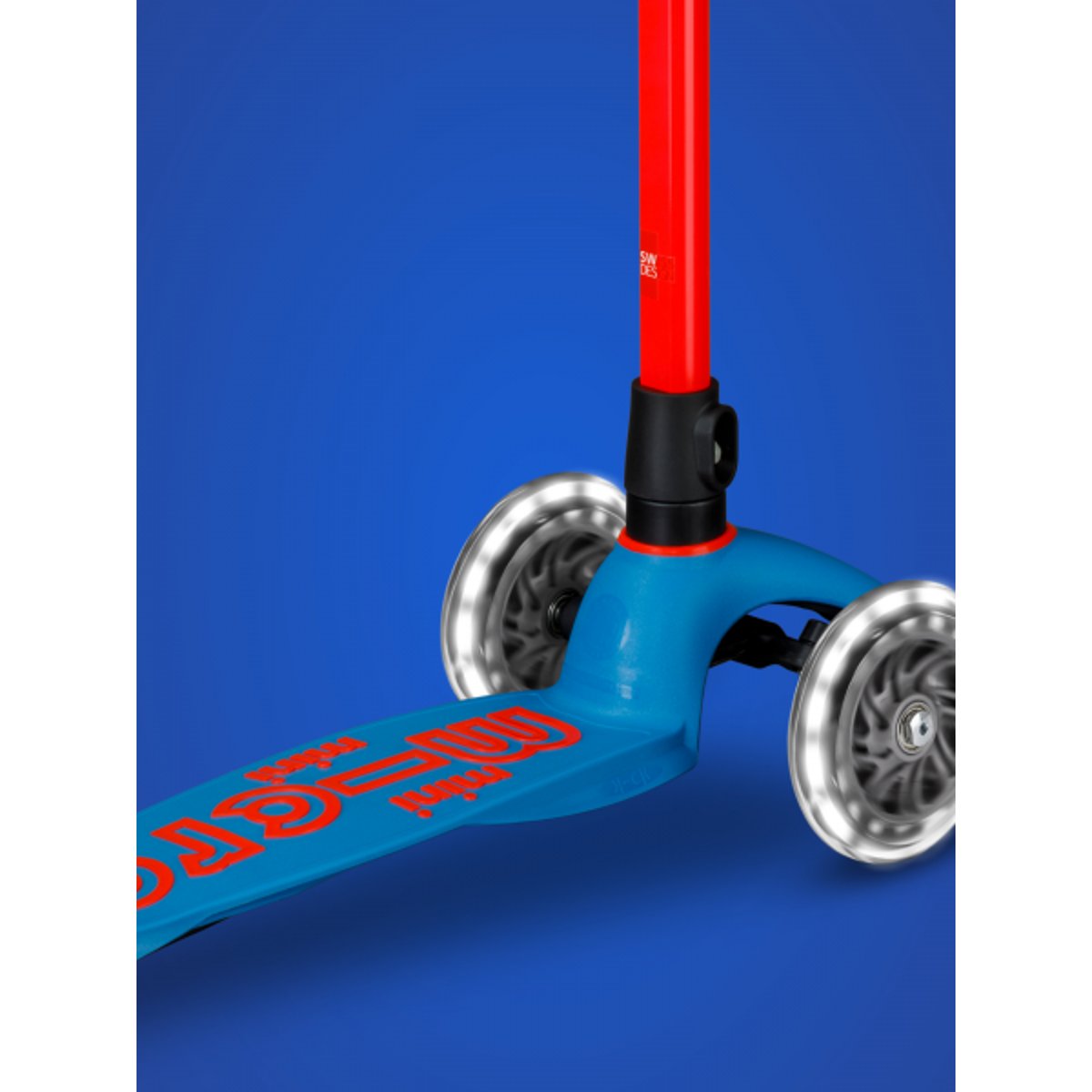 Mini Micro Deluxe Néon LED - Flashing Red rouge, MICRO MOBILITY
