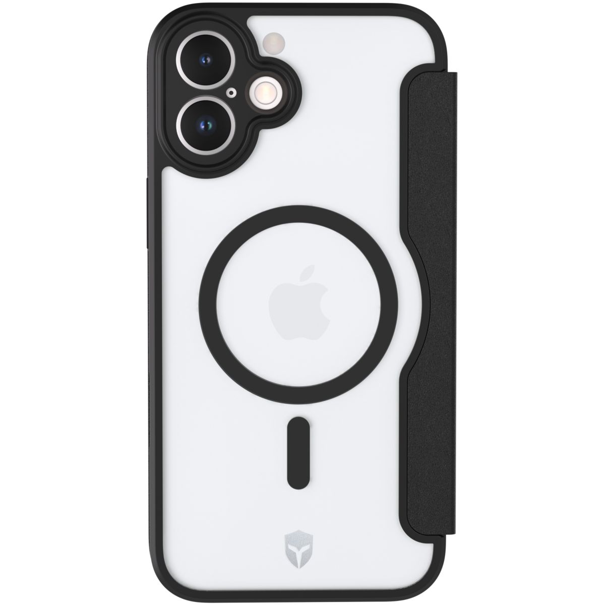 Coque étui iPhone 16 Plus MagSafe renforcé Noir couleur unique, FORCE CASE