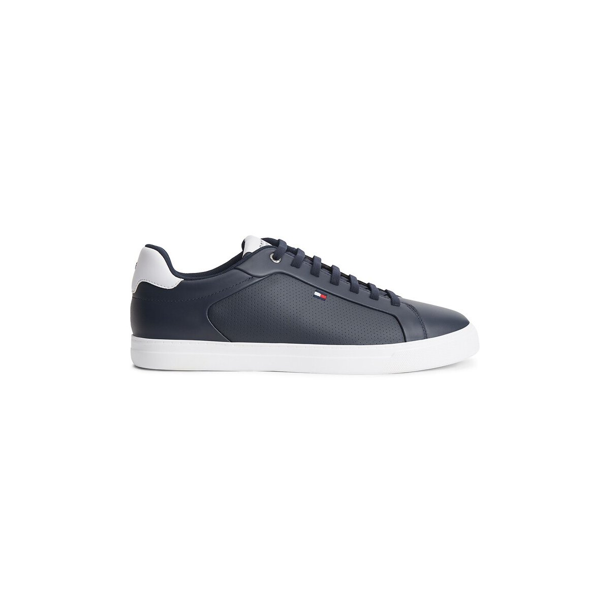 Baskets en cuir ICON COURT LIGHT bleu marine, TOMMY HILFIGER