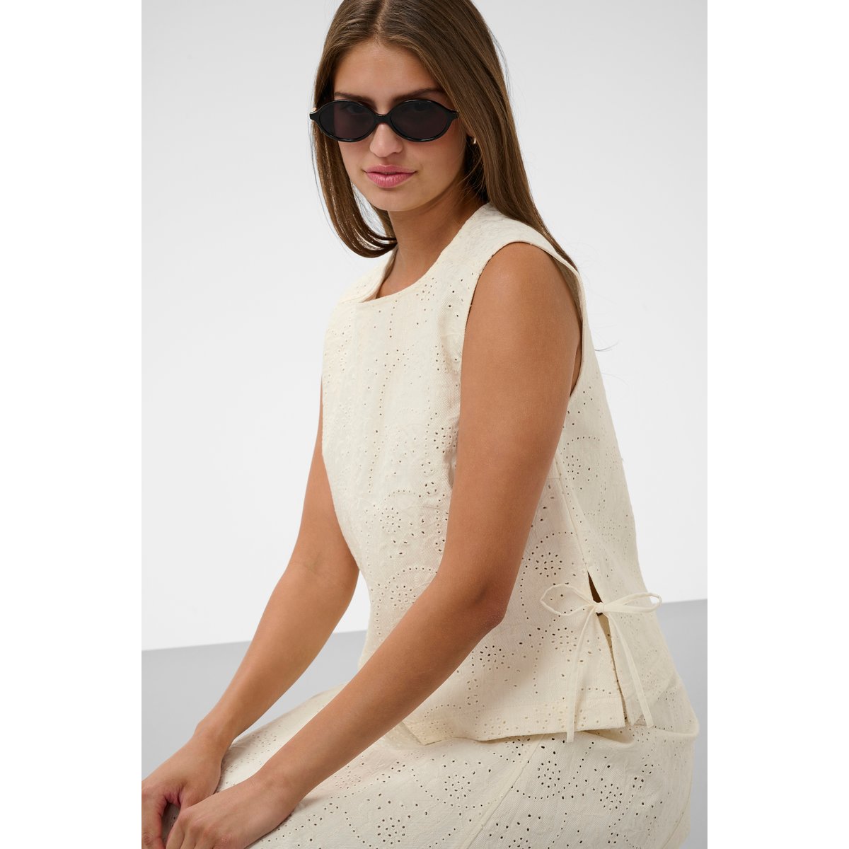 Blouse à manches courtes blanc star white, SOAKED IN LUXURY