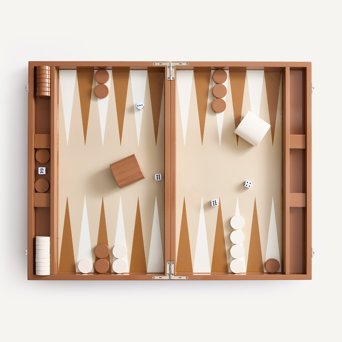 Jeu de backgammon laqué, CEPHEE moka, AM.PM