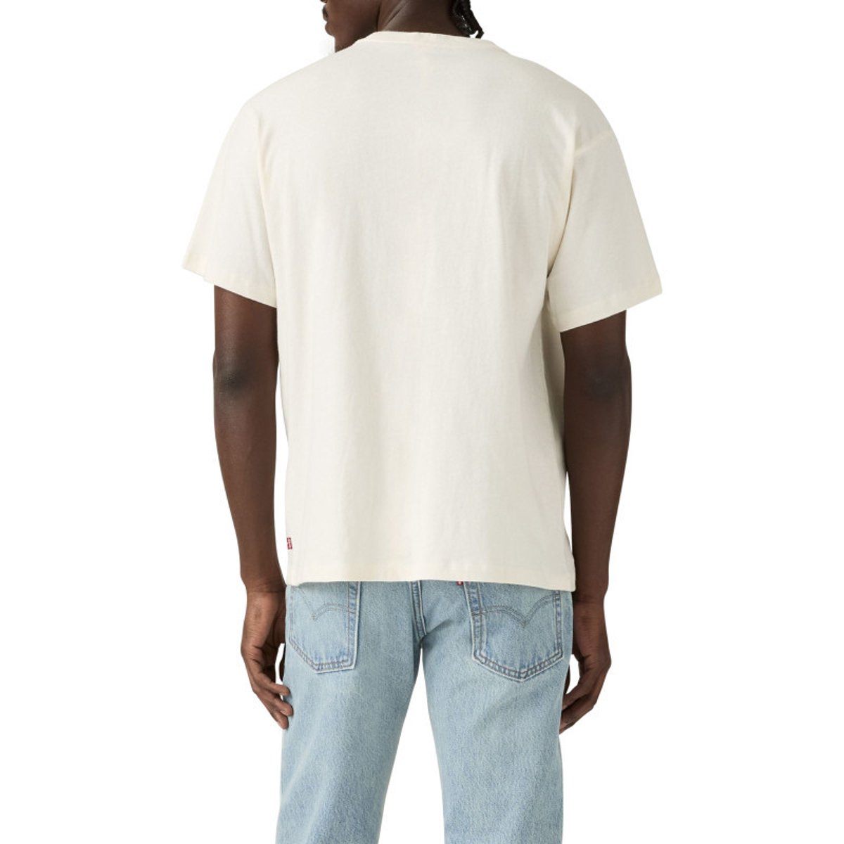 T-shirt en coton écru avec un imprimé fantaisie et des manches courtes écru, LEVI'S