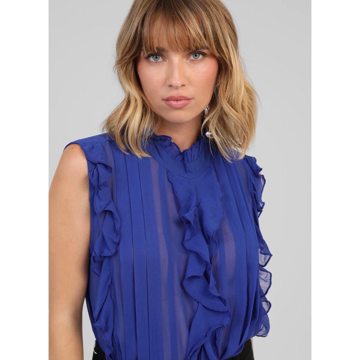 Top SAHANIE bleu electrique, AN'GE