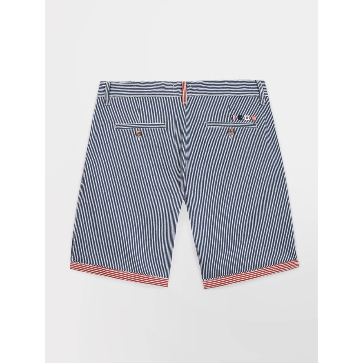 Bermuda ceinture droite avec passants RICKYBER encre, TBS