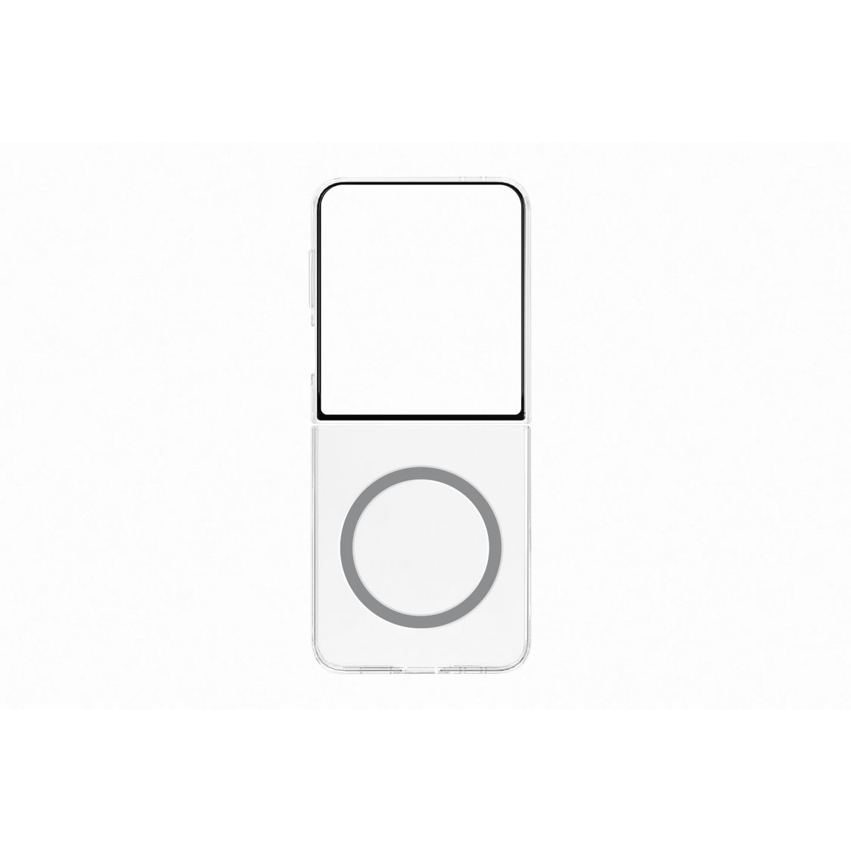 Coque Z Flip 7 magnétique transparente couleur unique, SAMSUNG