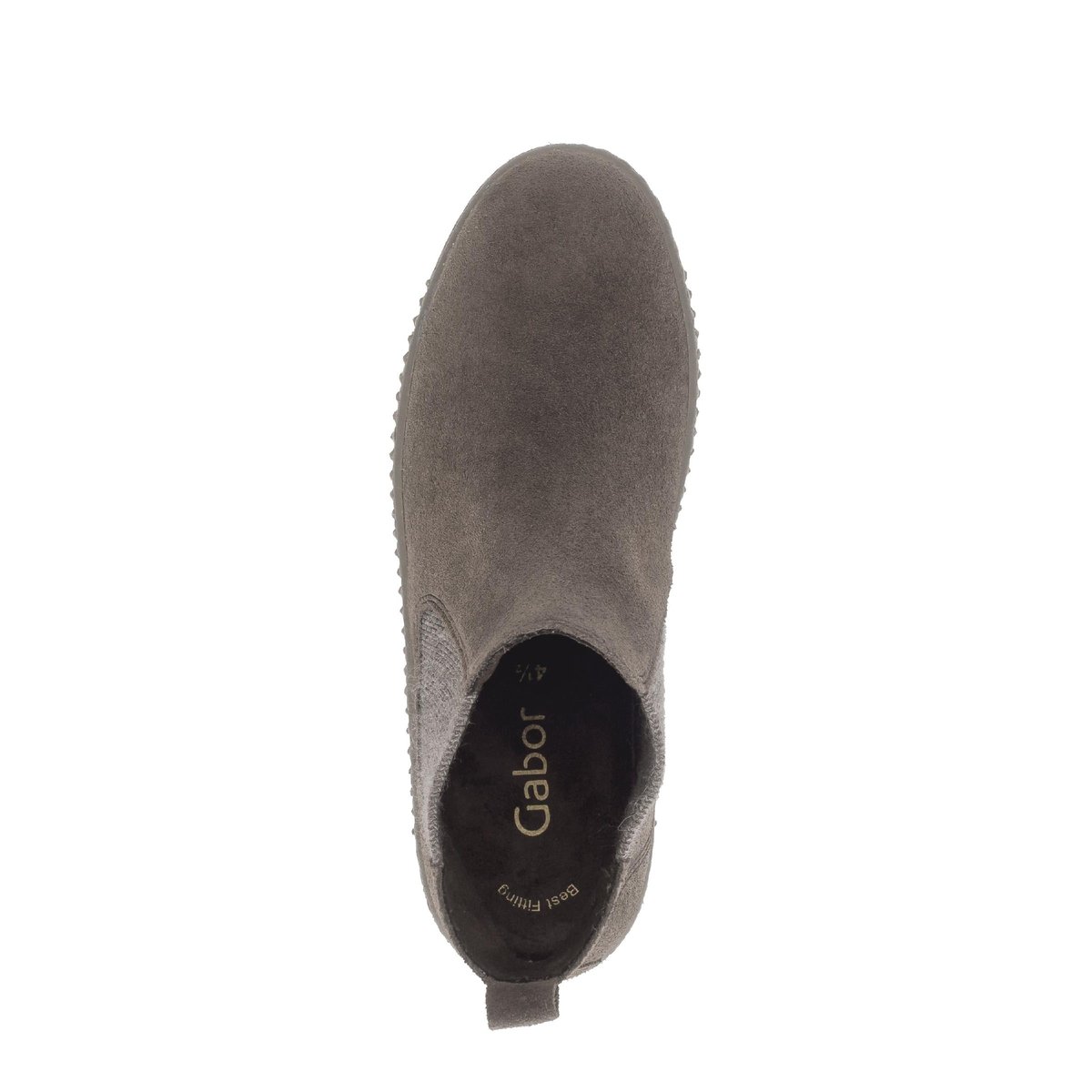 Bottines Chelsea en cuir à talon compensé marron, GABOR
