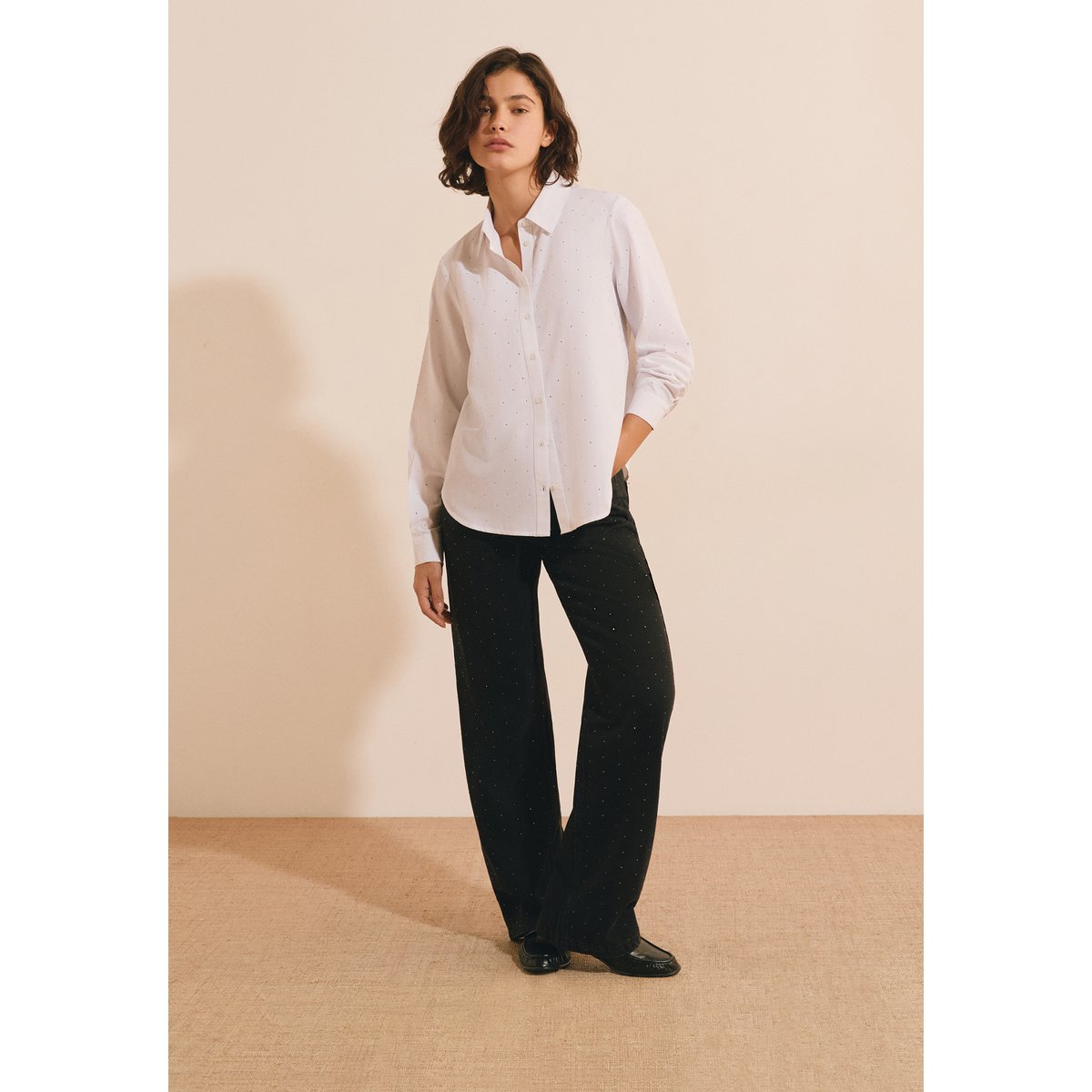 Chemise avec coton COLETTE blanc, ETAM