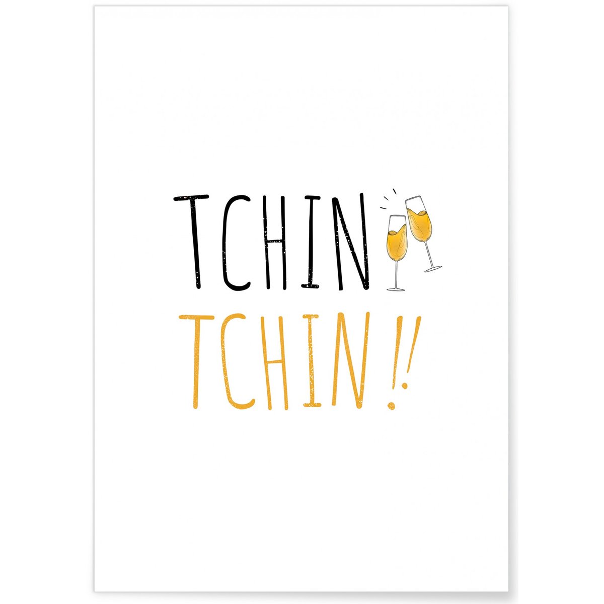 Affiche Tchin Tchin blanc, L'AFFICHERIE