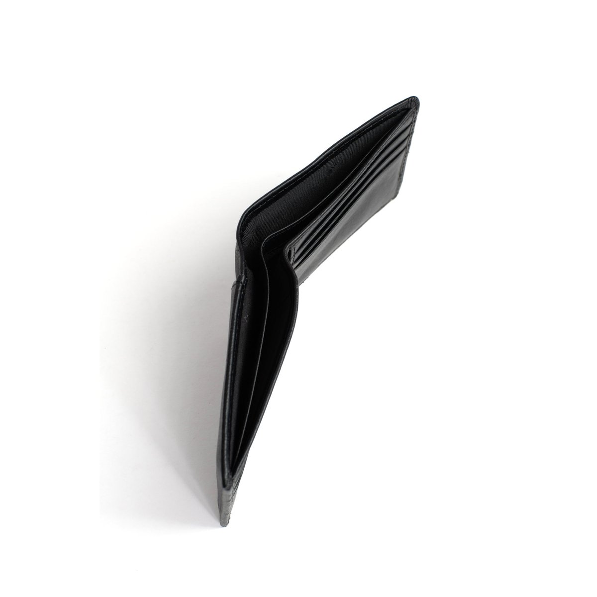 Portefeuille italien  STUART noir, HEXAGONA