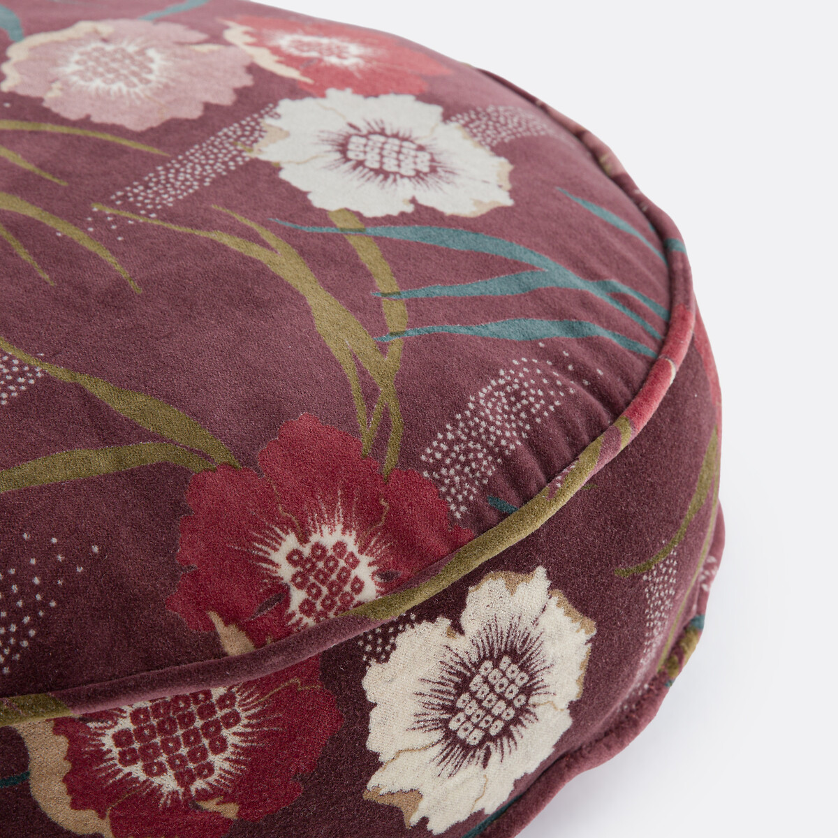 Coussin de sol velours Ø50 cm, Mowan multicolore, LA REDOUTE INTERIEURS