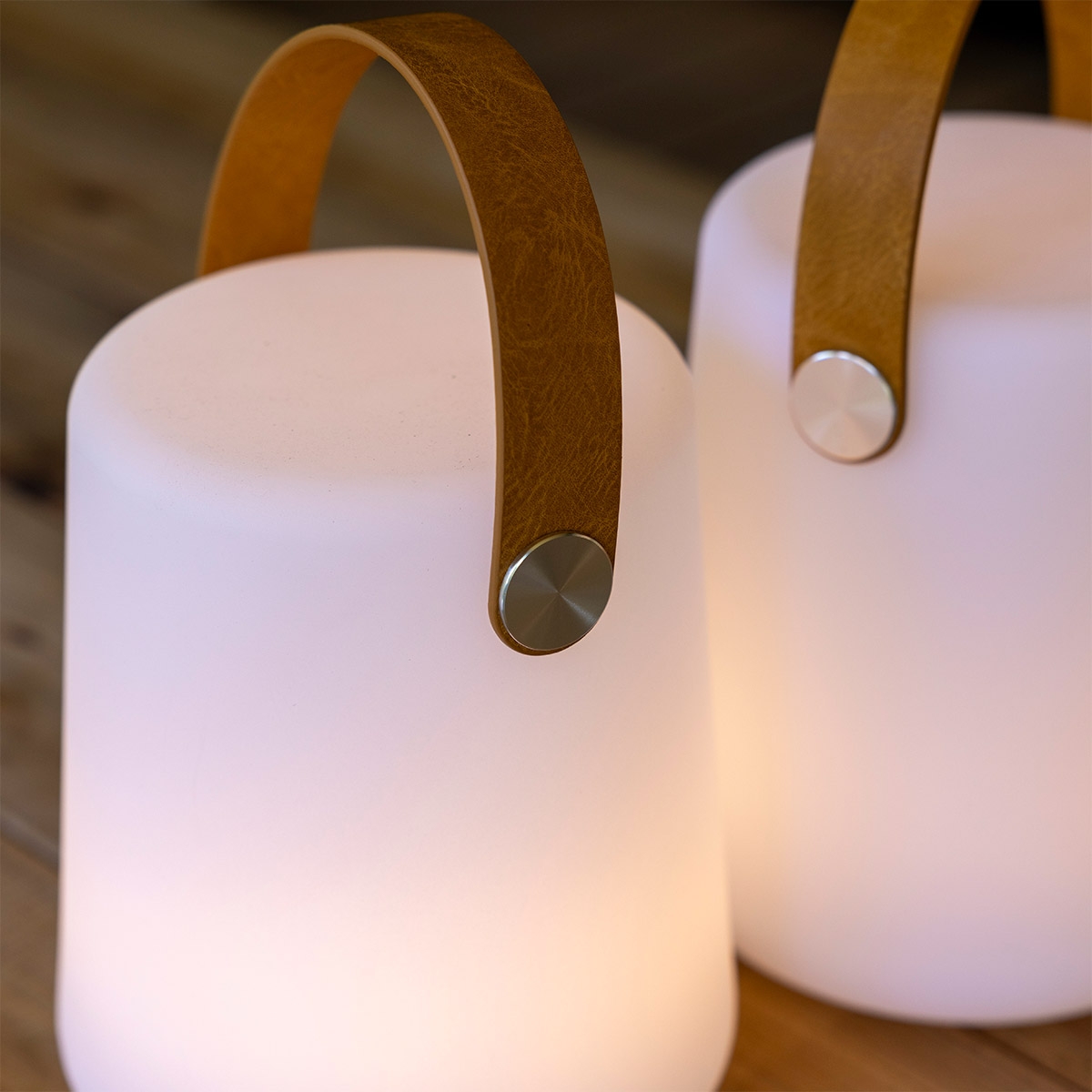 Lampe nomade d'extérieur blanc, CEMONJARDIN