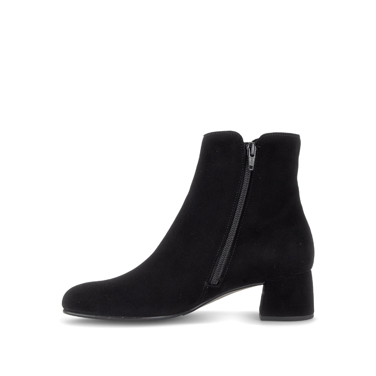 Bottines en cuir à talon décroché noir velours, GABOR