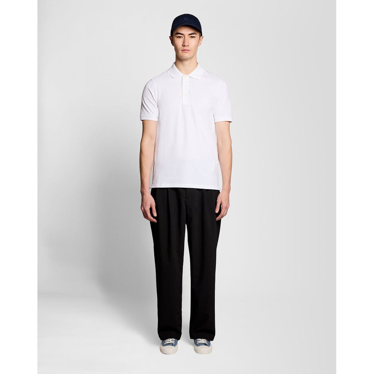 Polo en coton superfine blanc, LYLE & SCOTT