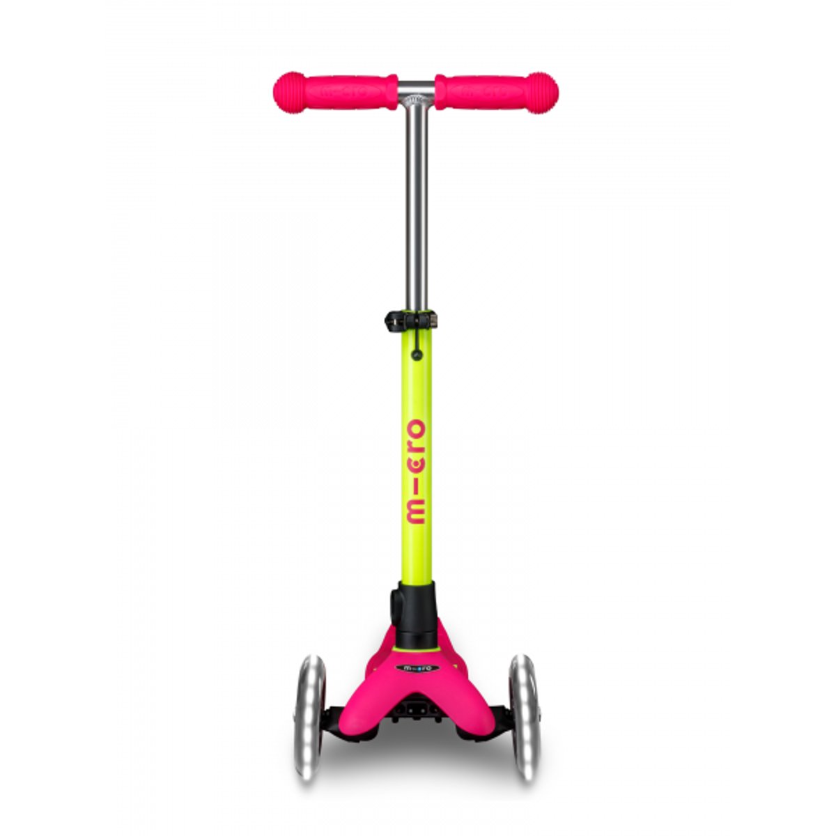Mini Micro Deluxe Néon LED - Flamingo Yellow jaune, MICRO MOBILITY