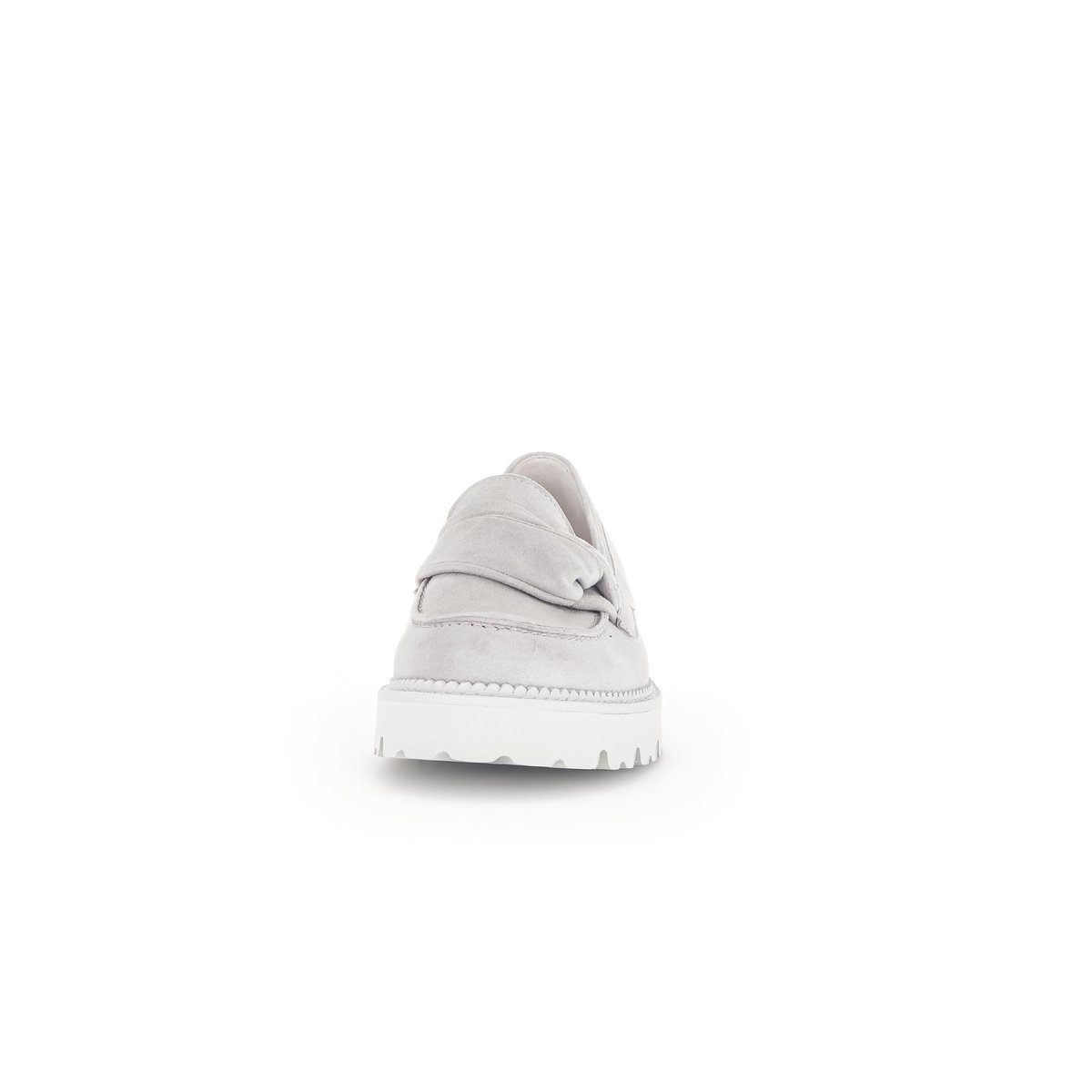 Mocassins en suède à talon décroché gris, GABOR
