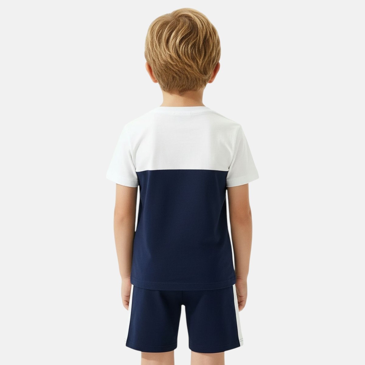 Lot de 2 t-shirts manches courtes et short BLOCK PARTY bleu marine, ELLESSE