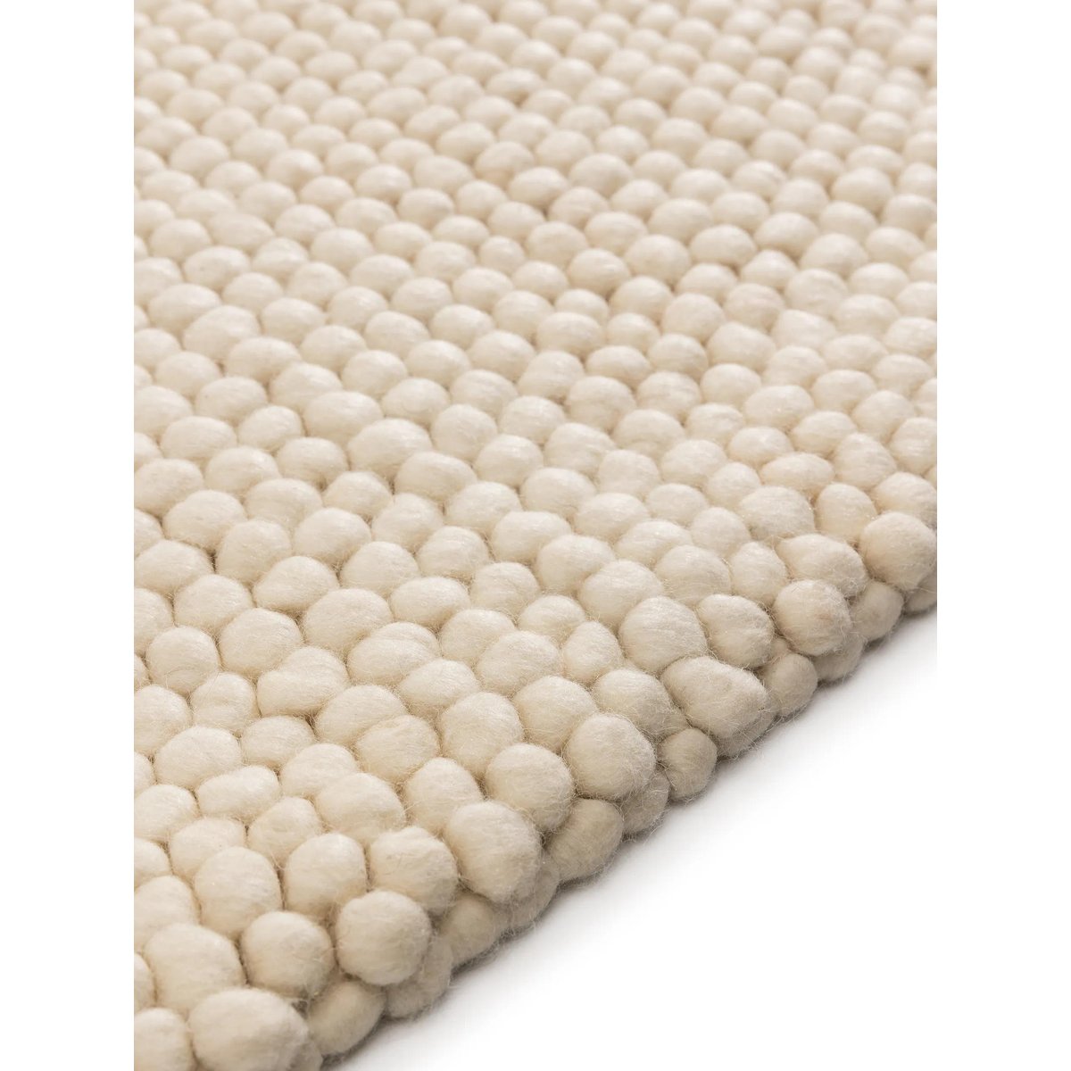 Tapis de laine tissé main BEADS crème, BENUTA