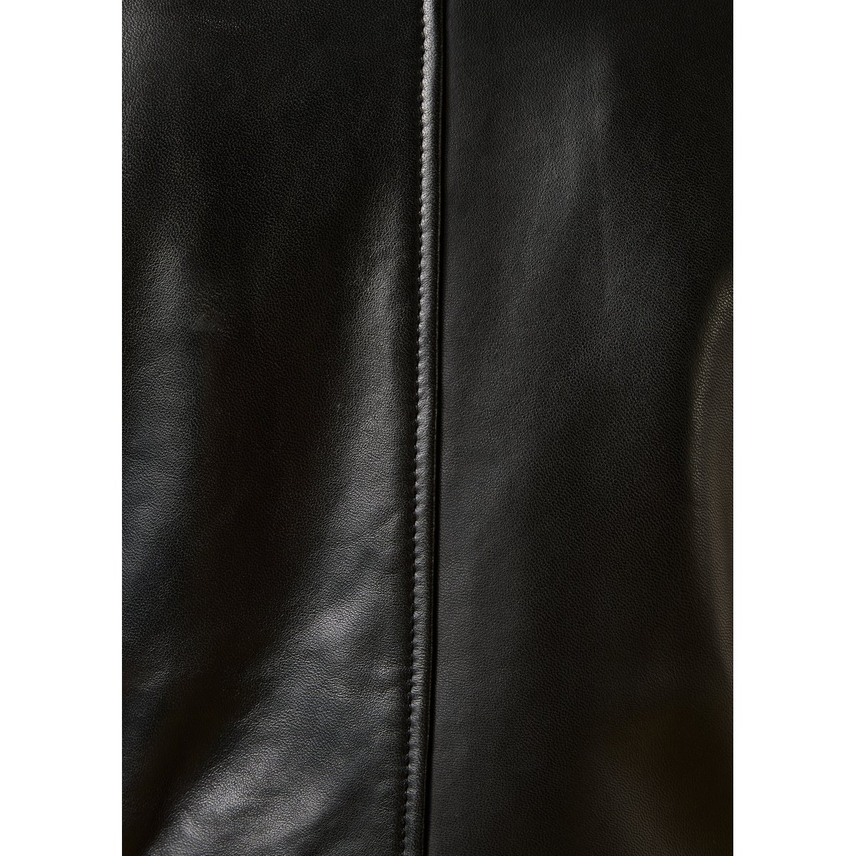 Blouson court en cuir esprit motard noir, LA FEE MARABOUTEE
